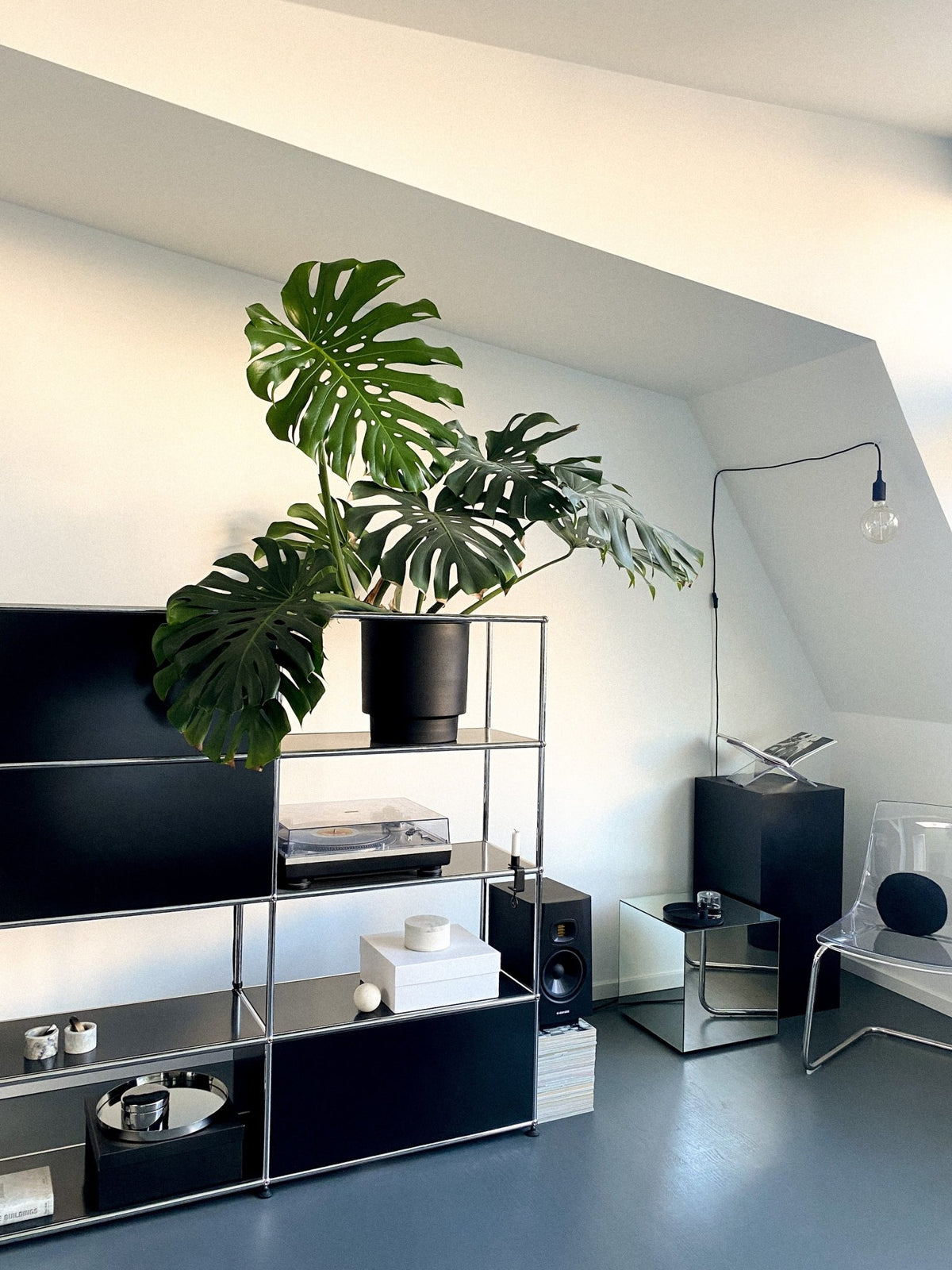 Zia's design philosophy: Industrial meets soft at Interior Stories