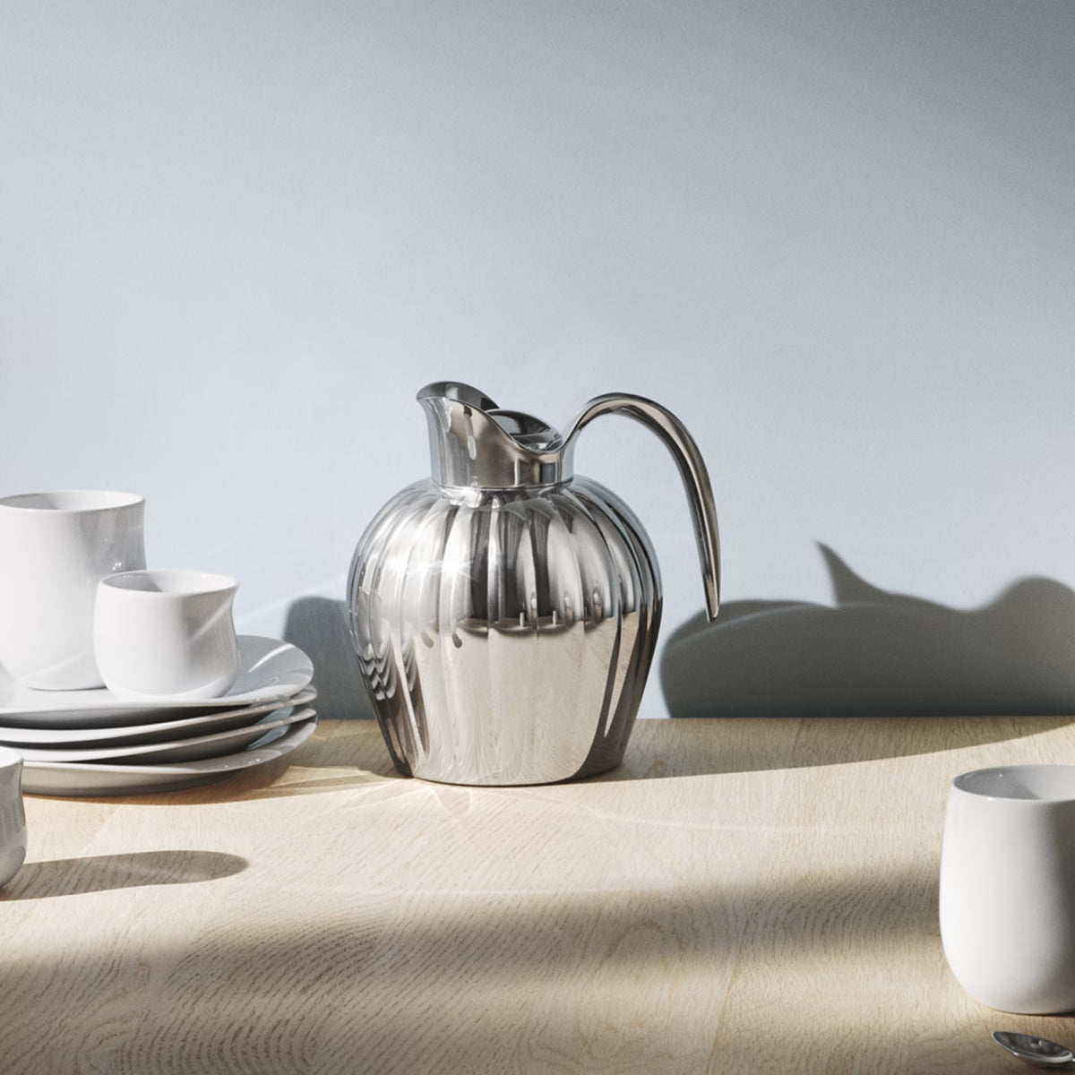 Bernadotte - Thermo Jug 0.8 L - Stainless Steel – Georg Jensen – view 4