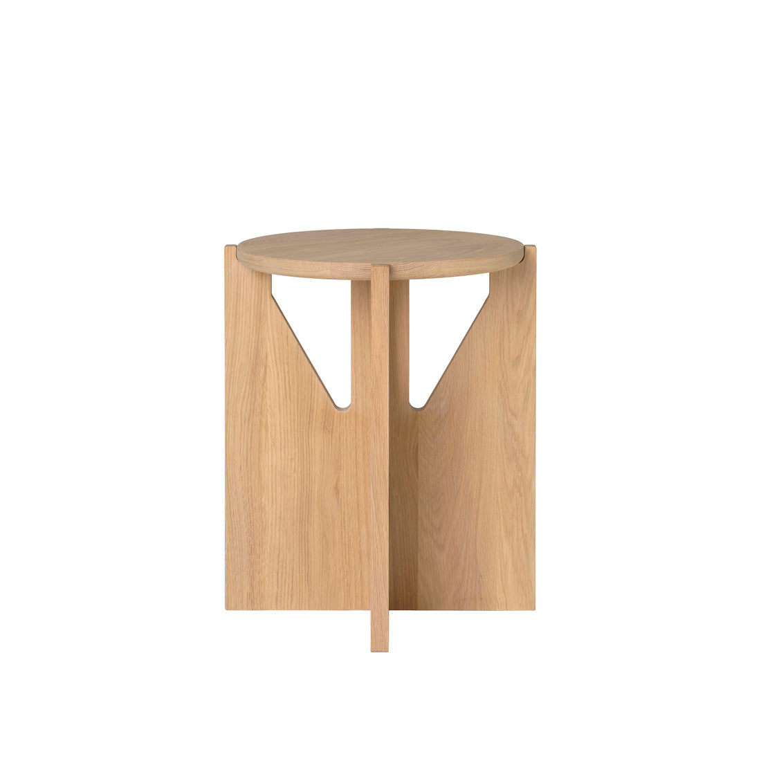 Simple Stool – Light Oak – Kristina Dam Studio