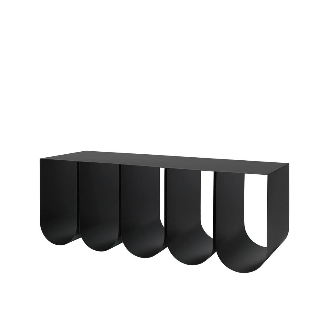 Curved Bench Black – Kristina Dam Studio