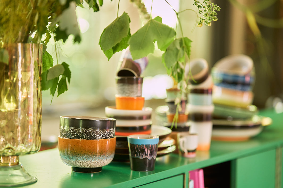 70s Ceramics – Noodle Bowls, Groovy (set of 4) – HKLIVING – view 5