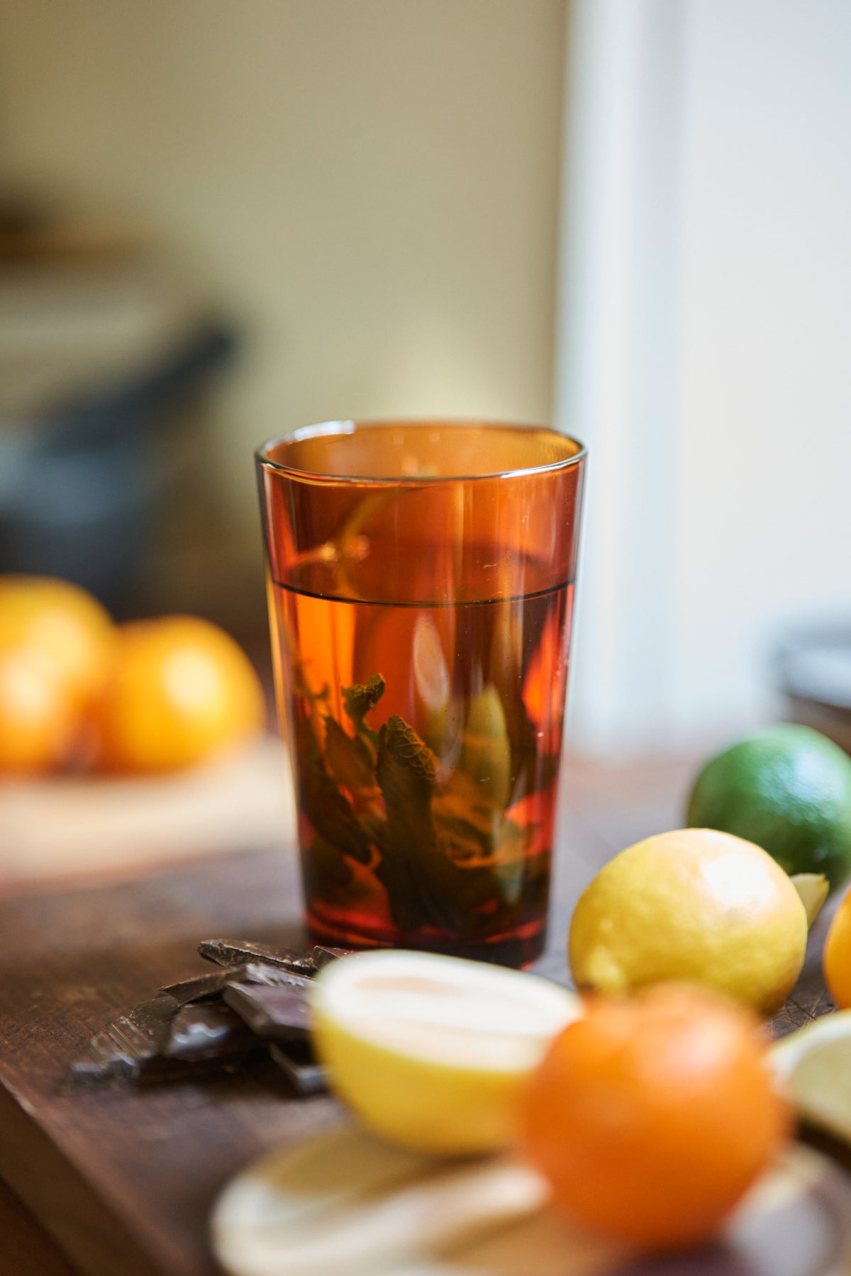 70s Glassware – Tea Glasses, Amber Brown (set of 4) – HKLIVING – view 5