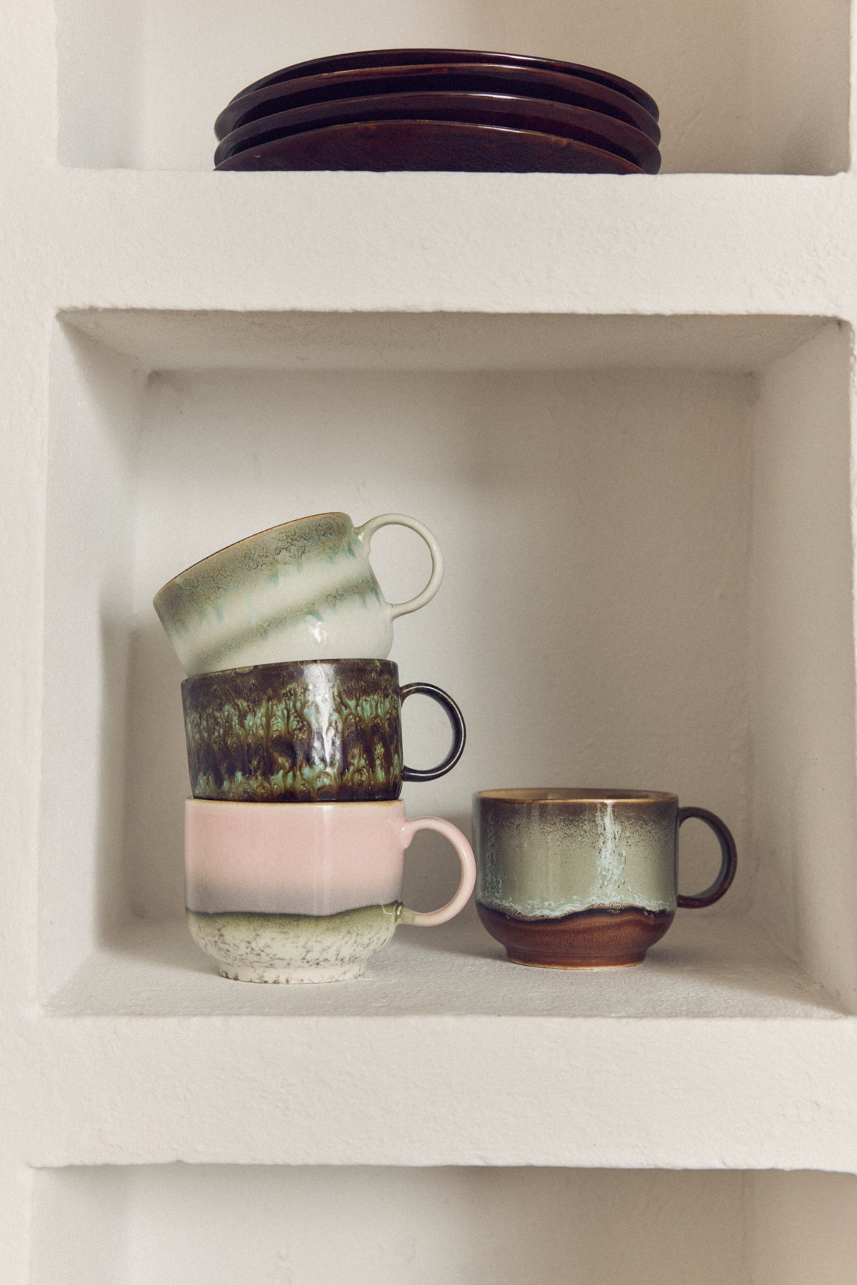 70s Ceramics – Tea Cups, Odyssey (set of 2) – HKLIVING – view 5