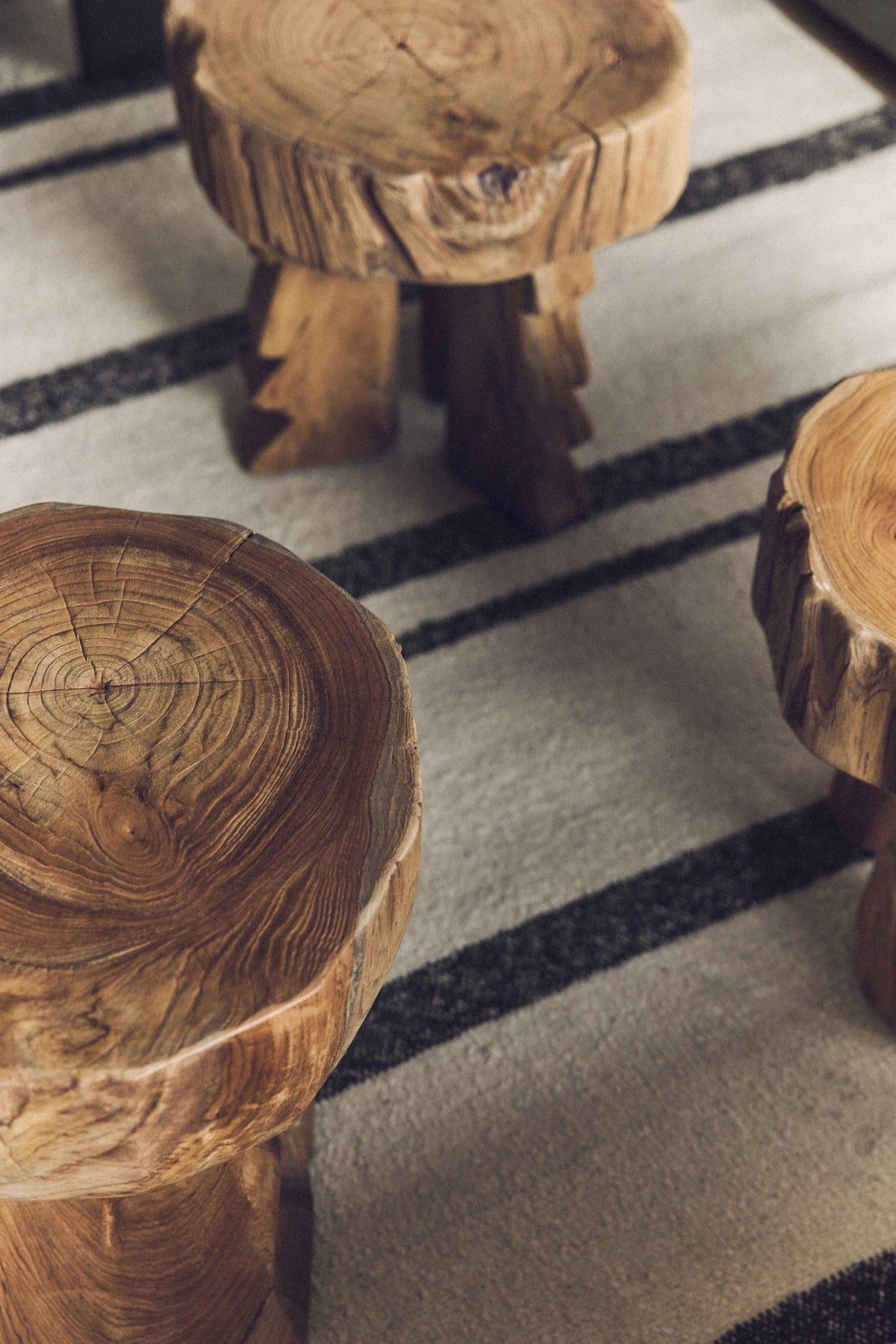 Arched Wooden Stool – HKLIVING – view 6