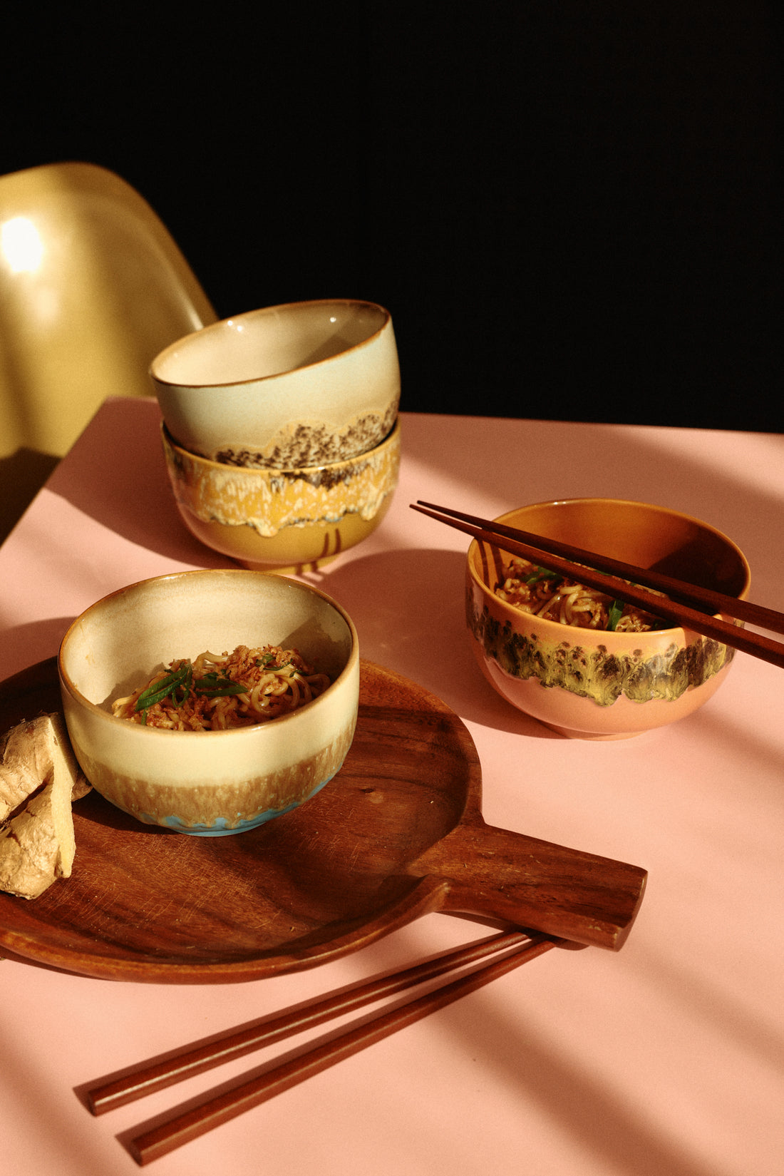70s Ceramics – Noodle Bowls, Seabreeze (set of 4)