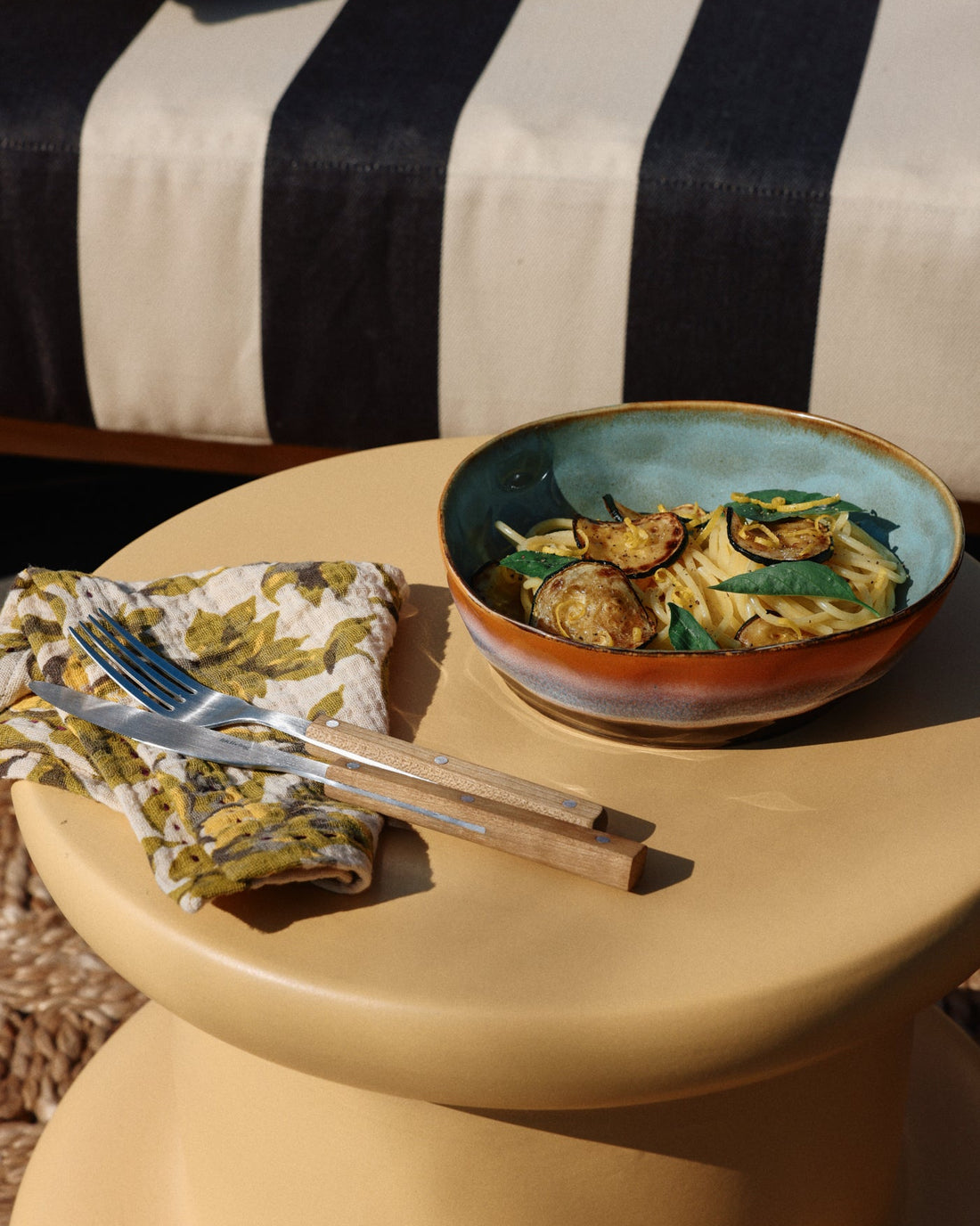 70s Ceramics – Pasta Bowls, Golden hour (set of 2)