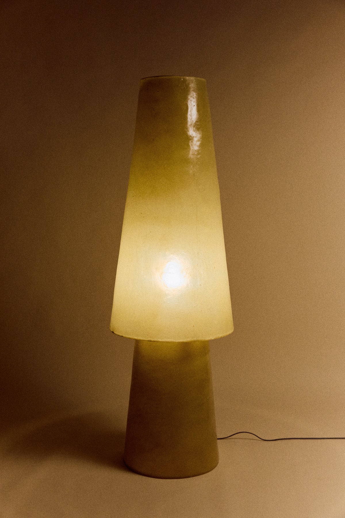 Glassfibre Floor Lamp, Soft Green – HKLIVING – view 5