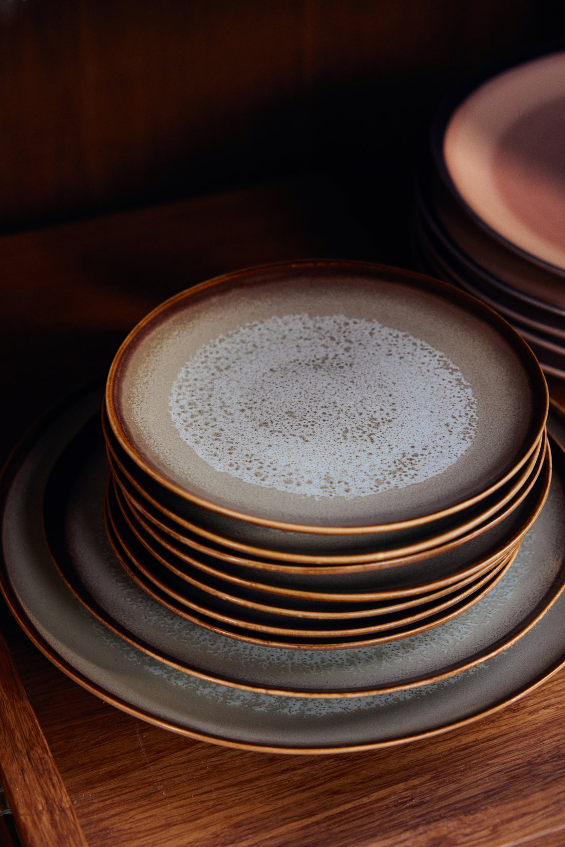 70s Ceramics – Dinner Plates, Contrast (set of 2)