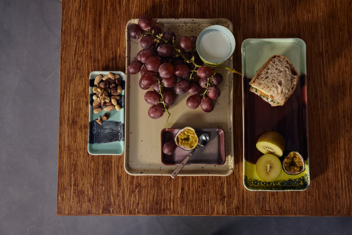 70s Ceramics – Großes Tablett, Grit – HKLIVING – Ansicht 5