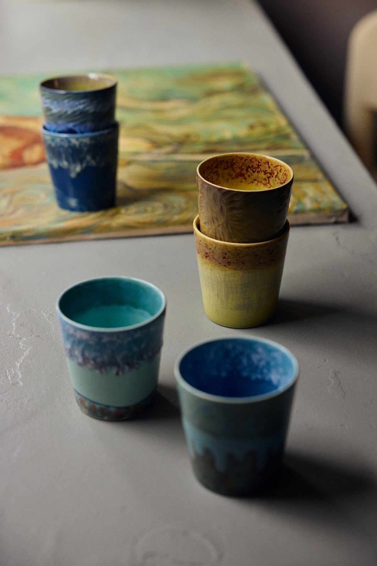 70s Ceramics: Van Gogh Coffee Mugs, Sunflowers (set of 2) – HKLIVING – view 8