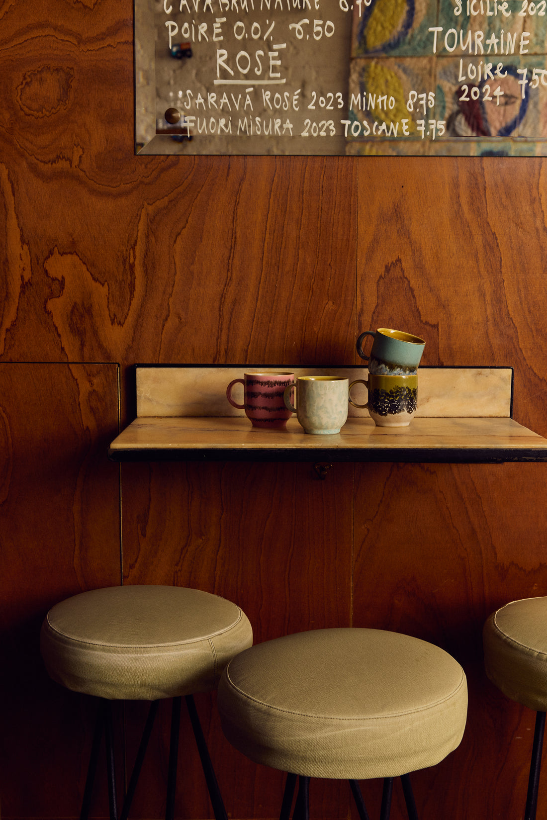 70s Ceramics – Café Mugs, Calming (set of 4)