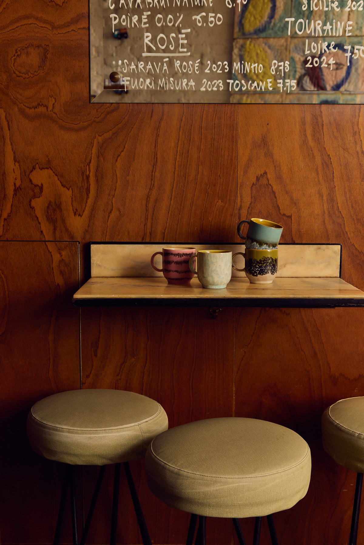 70s Ceramics – Café Mugs, Calming (set of 4) – HKLIVING – view 5