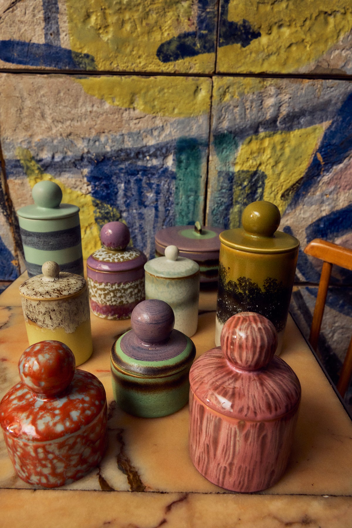 70s Ceramics – Medium Storage Jar, Truffle – HKLIVING – view 6