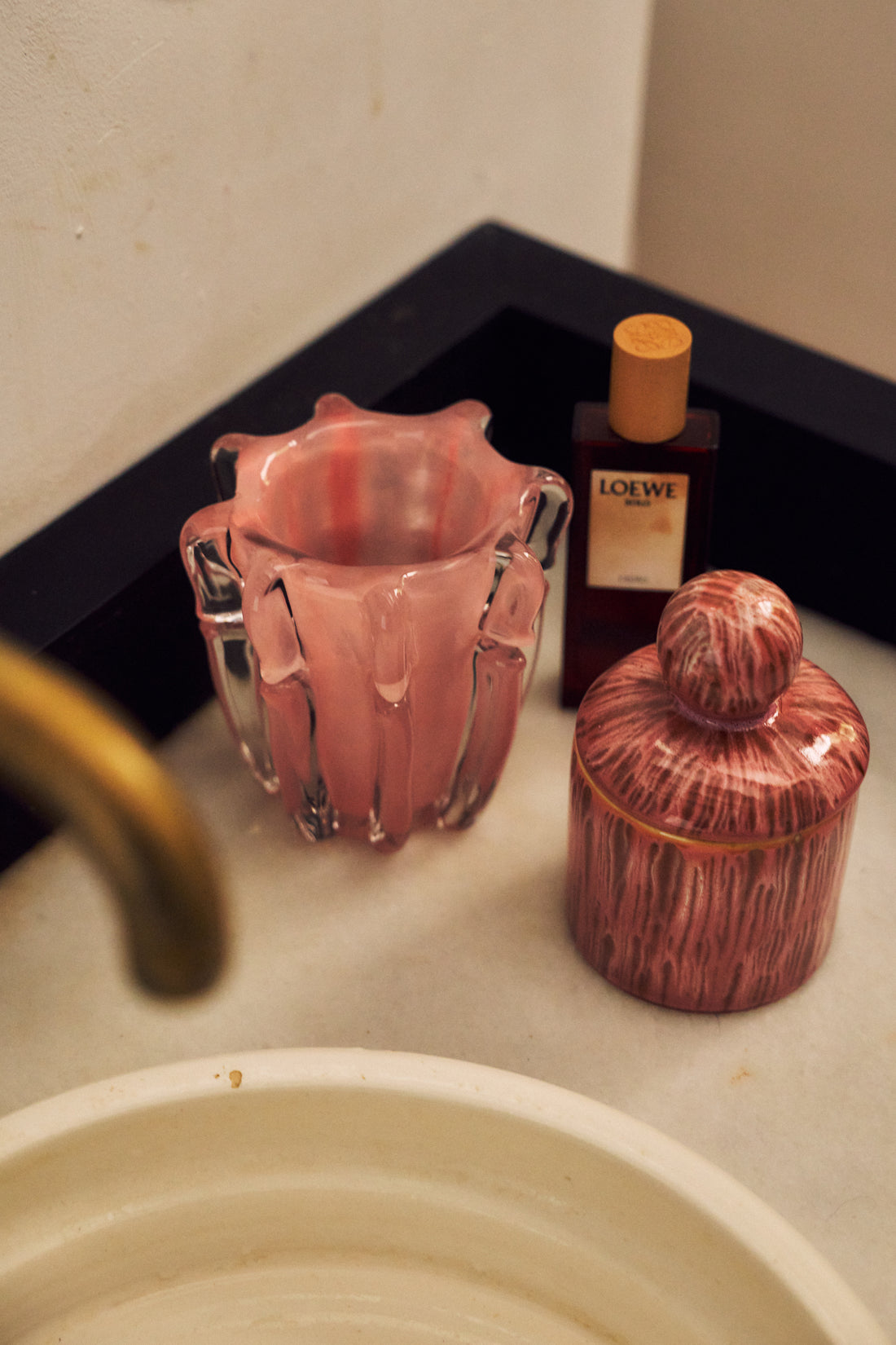 70s Ceramics – Small Storage Jar, Rhubarb