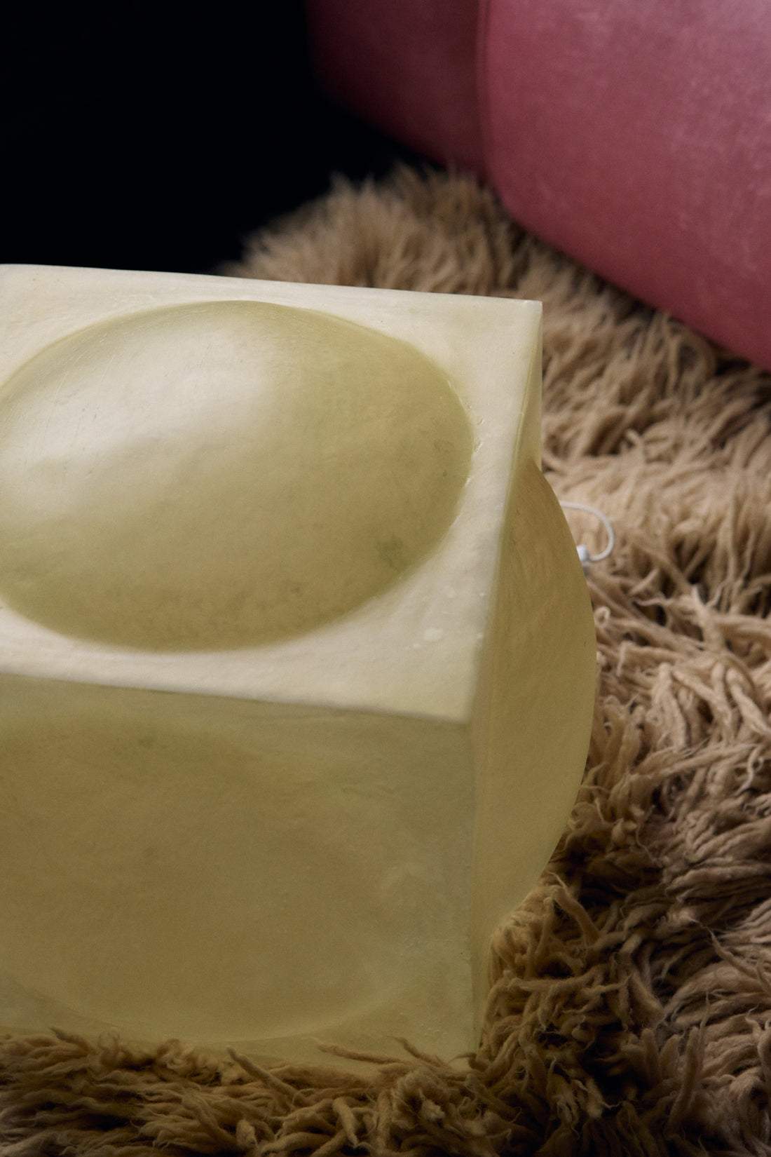 Glassfibre Floor Lamp, Natural