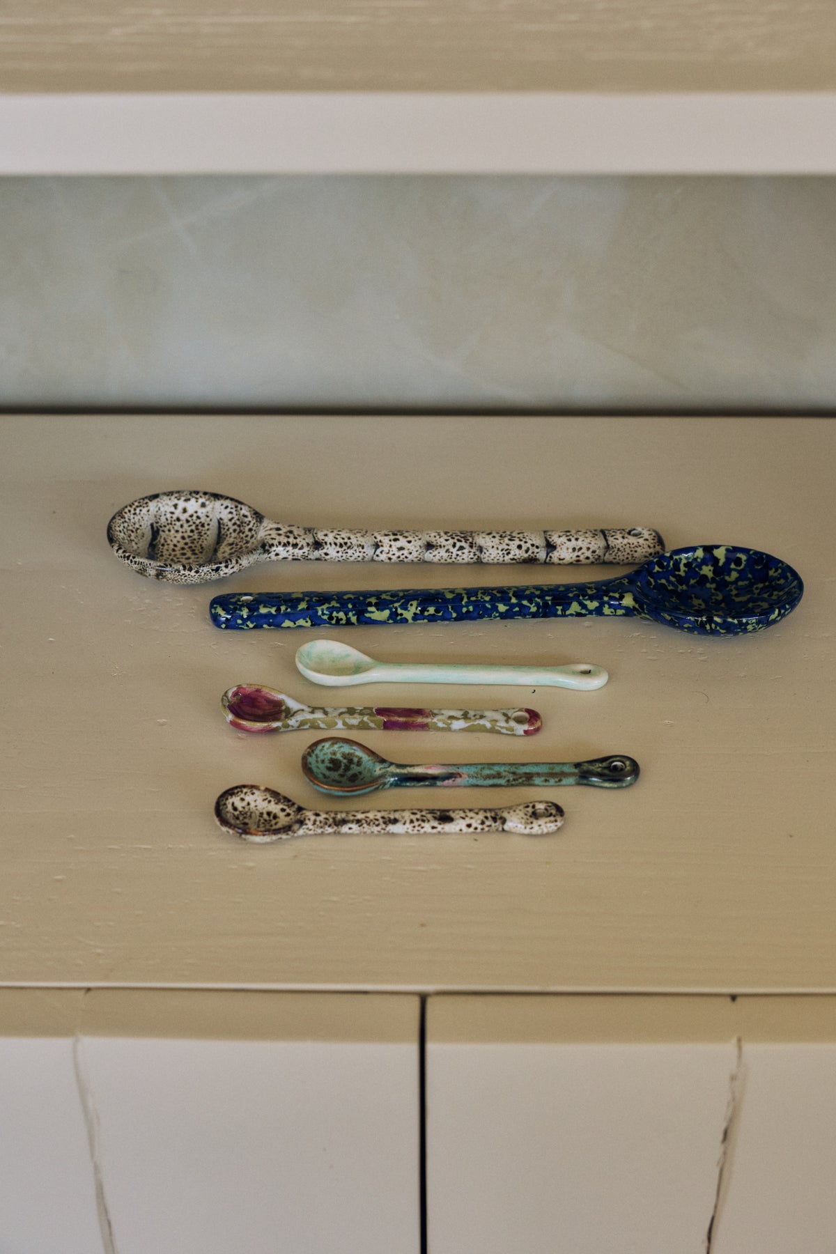70s Ceramics – Spoons M, Marine (set of 4) – HKLIVING – view 3