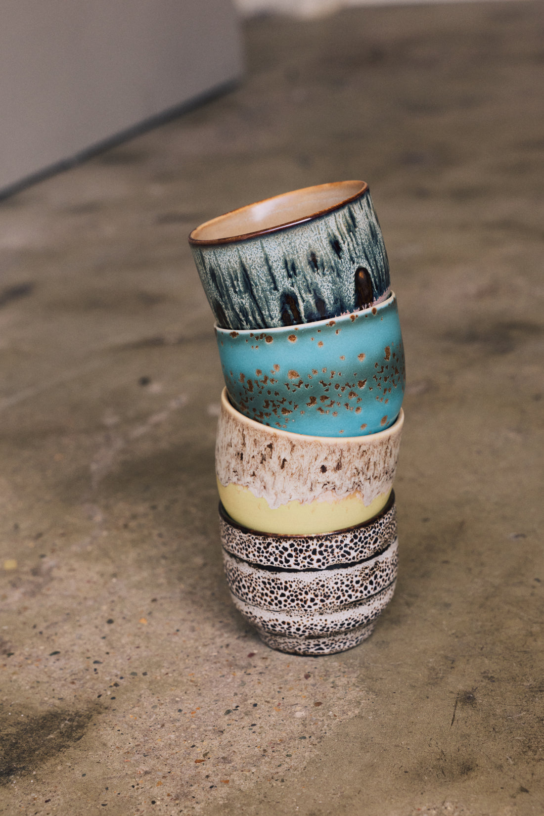 70s Ceramics – Café Cups, Abundance (set of 4)