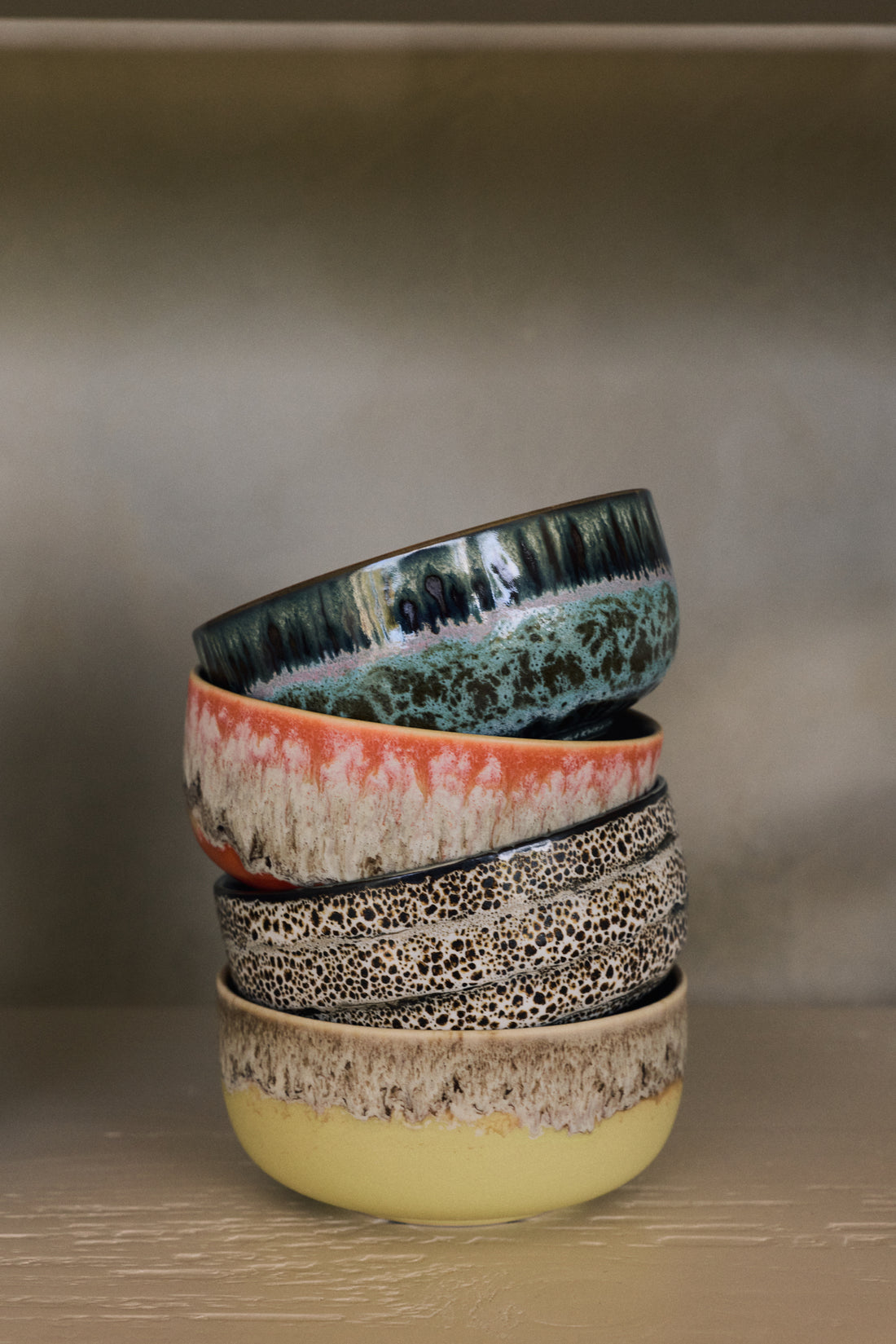 70s Ceramics – Dessertschalen, Grand (4er-Set)