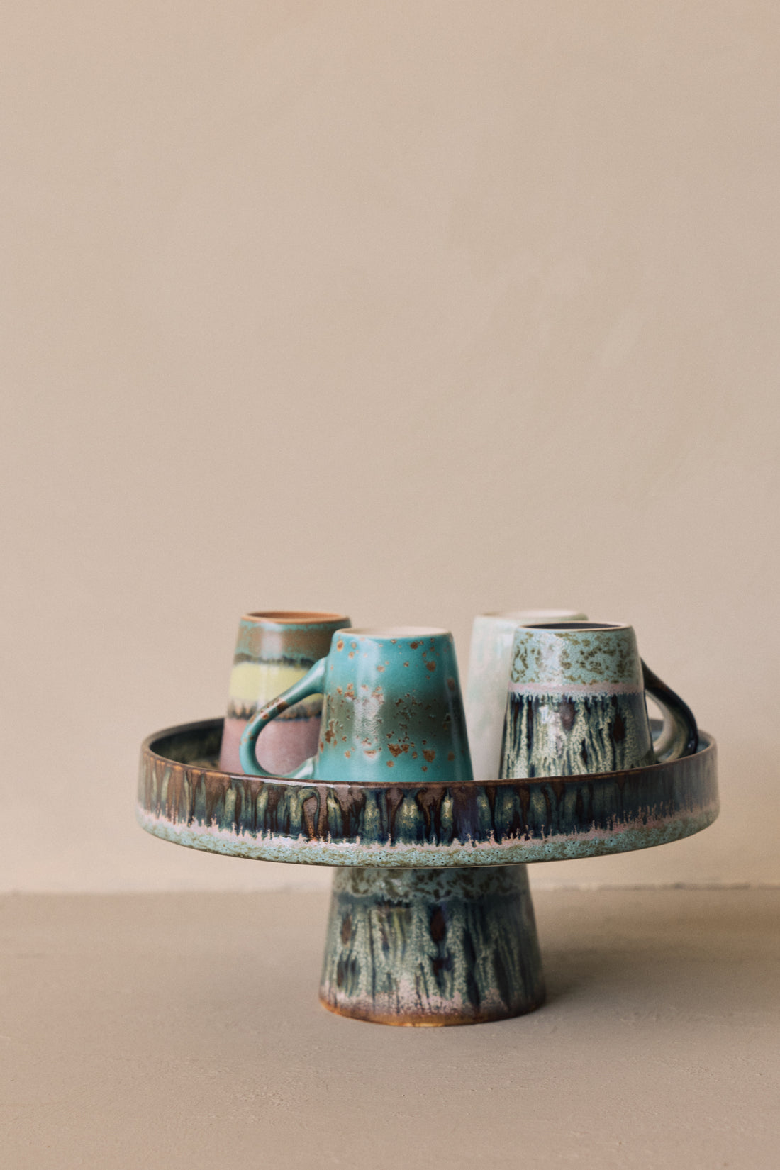 70s Ceramics – Bowl on Base, Birthstone