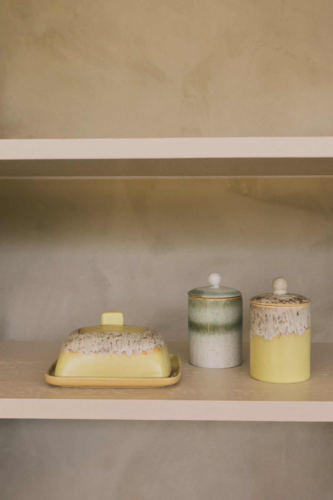 70s Ceramics – Butterdose, Custard