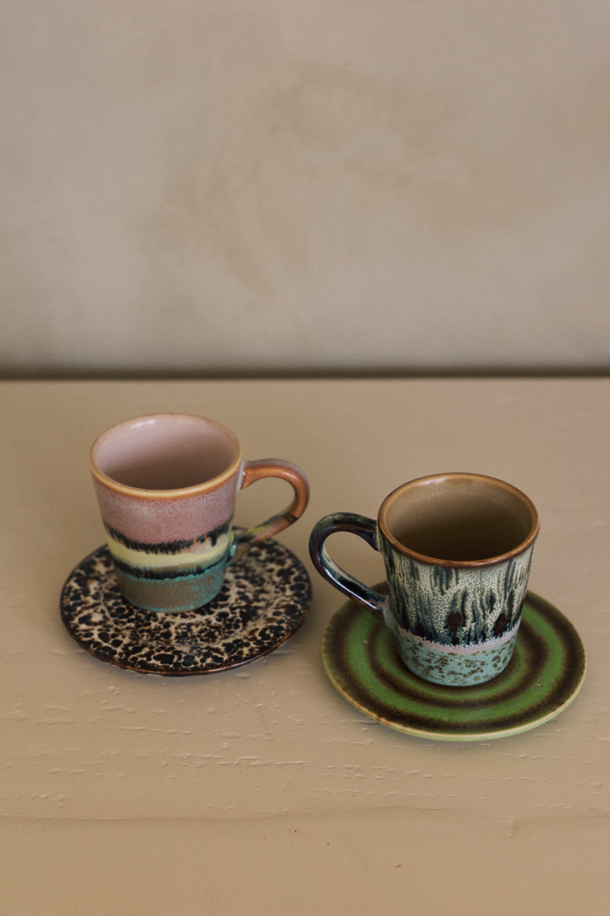 70s Ceramics – Coasters, Final Touch (set of 4) – HKLIVING – view 7