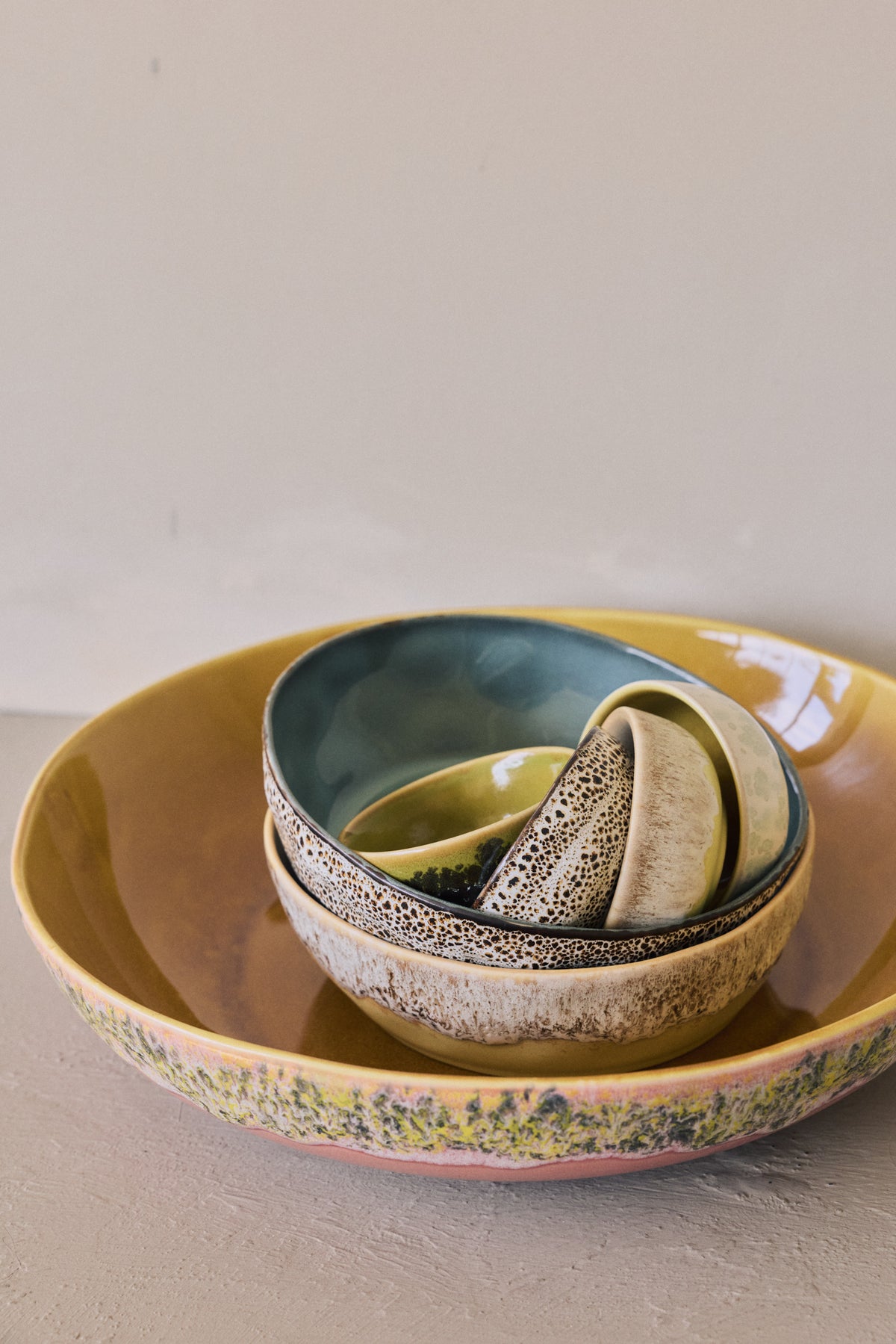 70s Ceramics – Pastateller, Brew (2er-Set) – HKLIVING – Ansicht 4