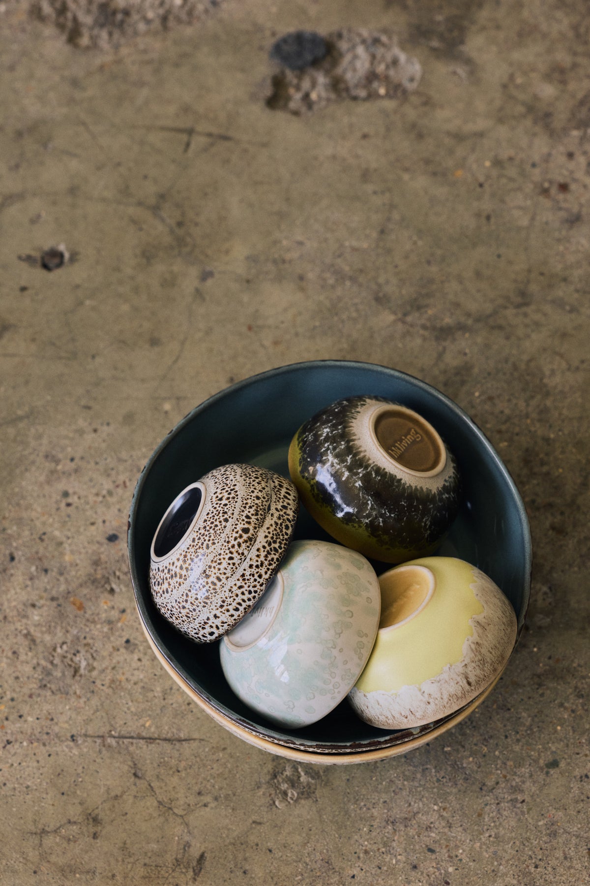 70s Ceramics – XS Bowls, Caramelized (set of 4) – HKLIVING – view 5
