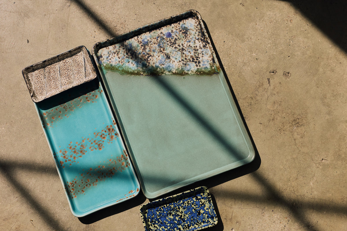 70s Ceramics – Large Tray, Agave – HKLIVING – view 3