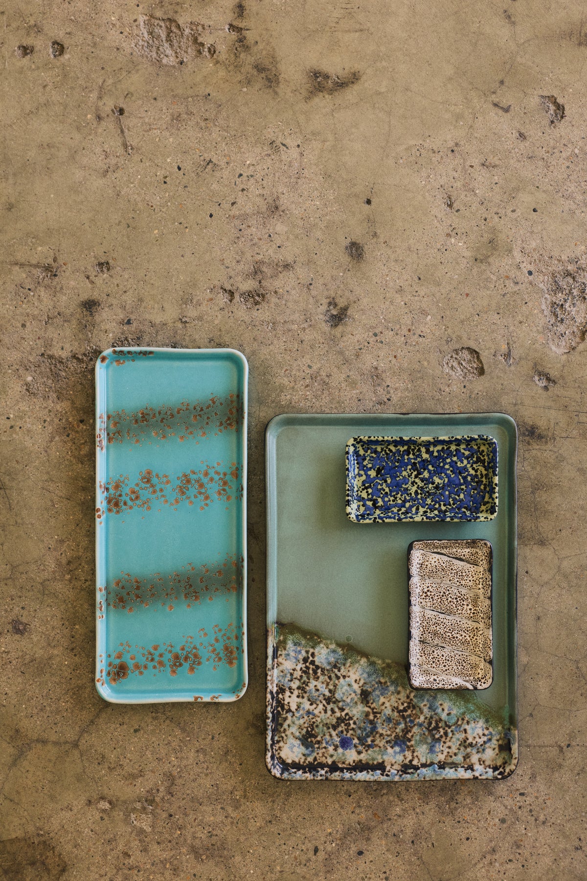 70s Ceramics – Kuchenplatte, Aqua – HKLIVING – Ansicht 3