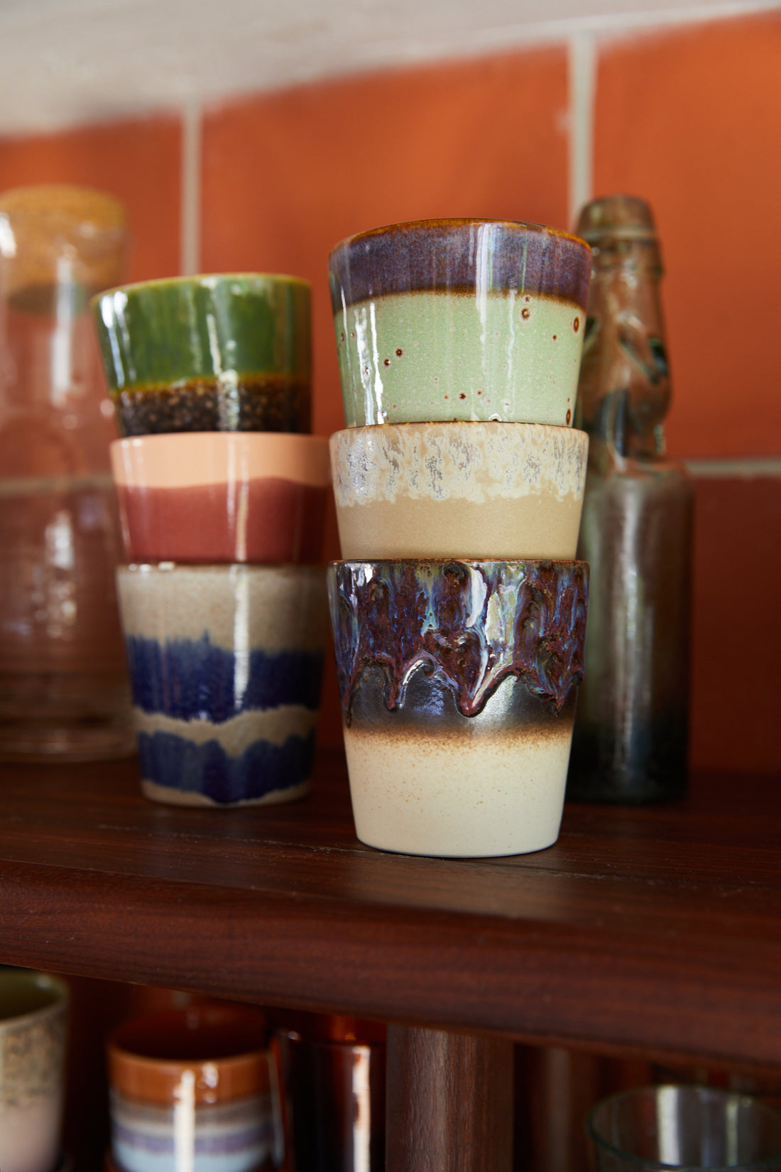 70s Ceramics – Coffee Mugs, Grounding (set of 6)