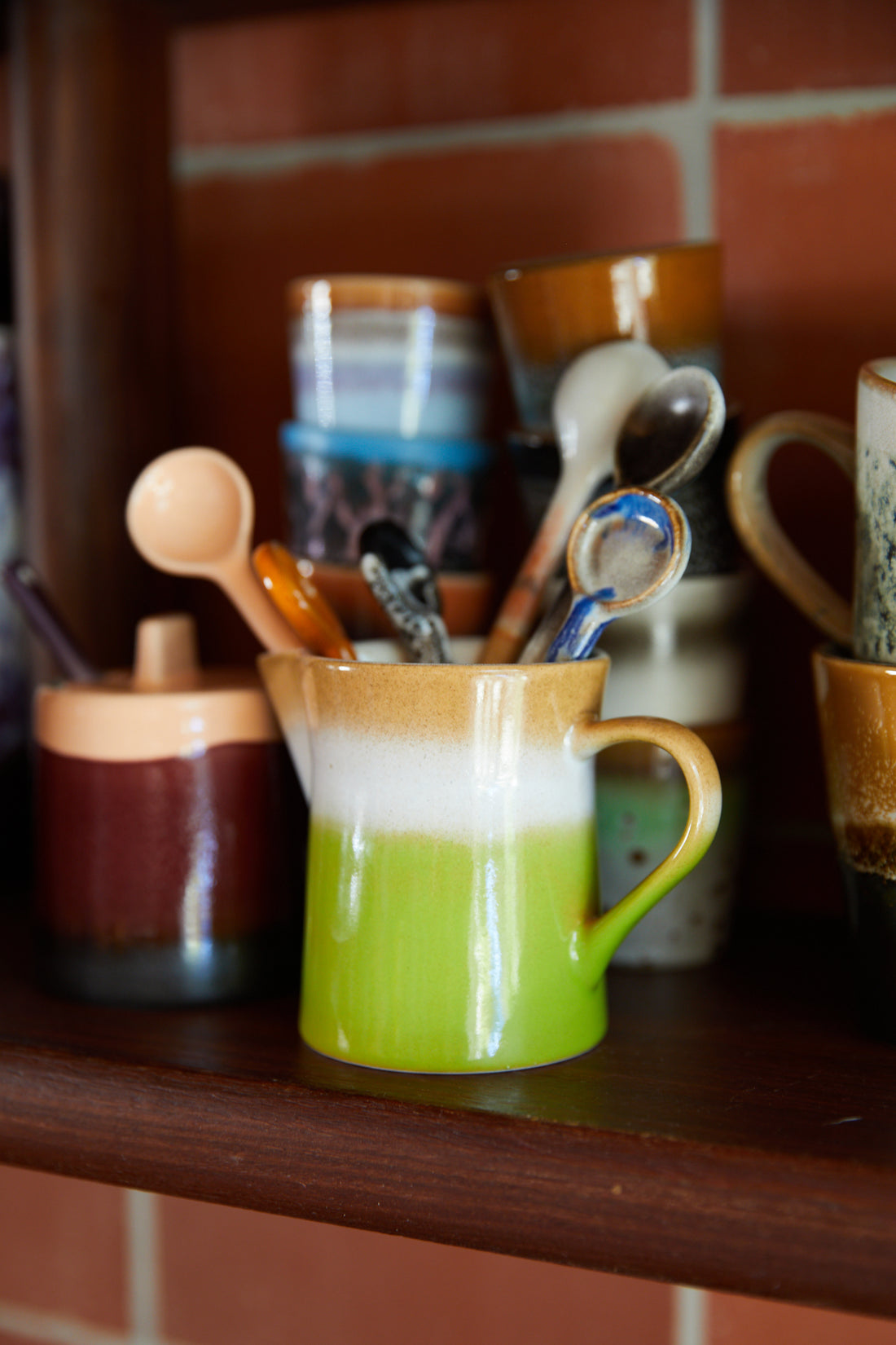 70s Ceramics – Milk Jug & Sugar Pot, Foreland