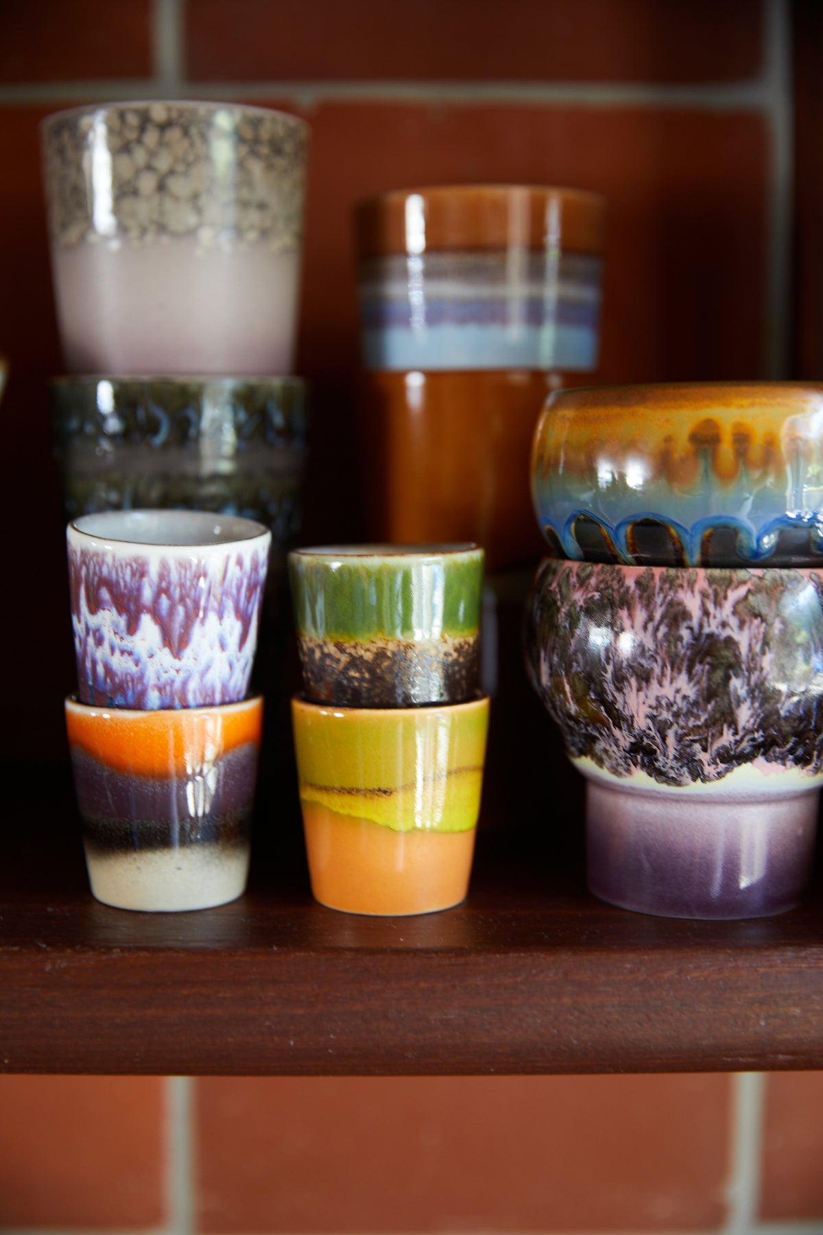 70s Ceramics – Egg Cups, Island (set of 4) – HKLIVING – view 5