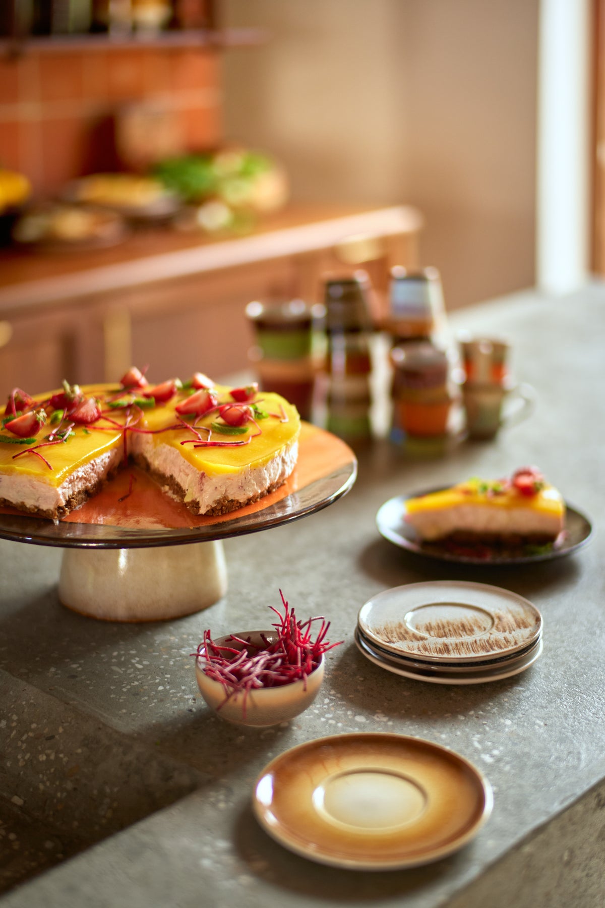 70s Ceramics – Saucers, Big Sur (set of 4) – HKLIVING – view 10