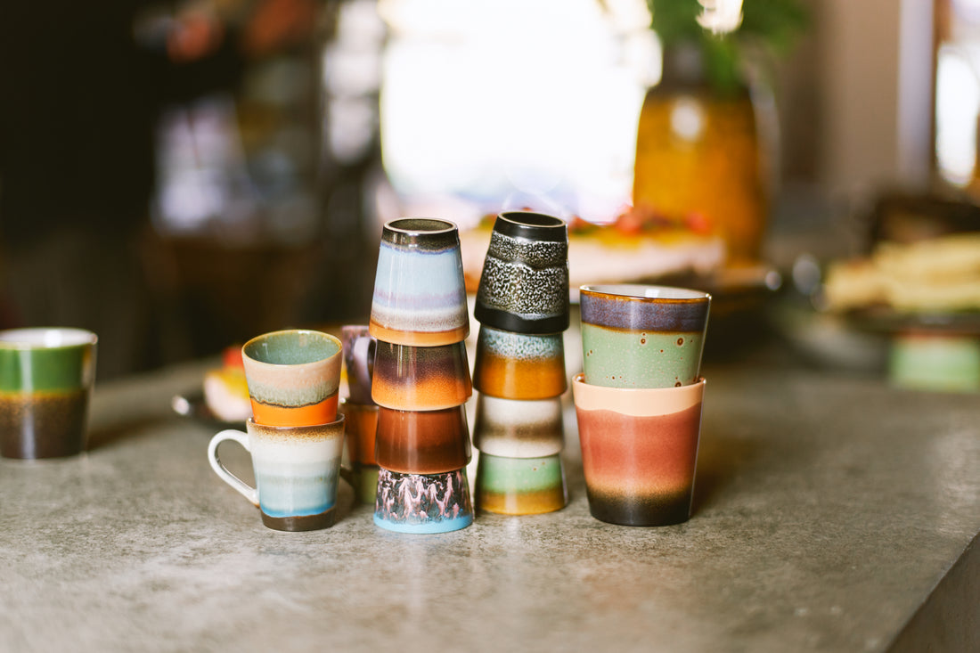 70s Ceramics – Ristretto Mugs, Solar (set of 4)
