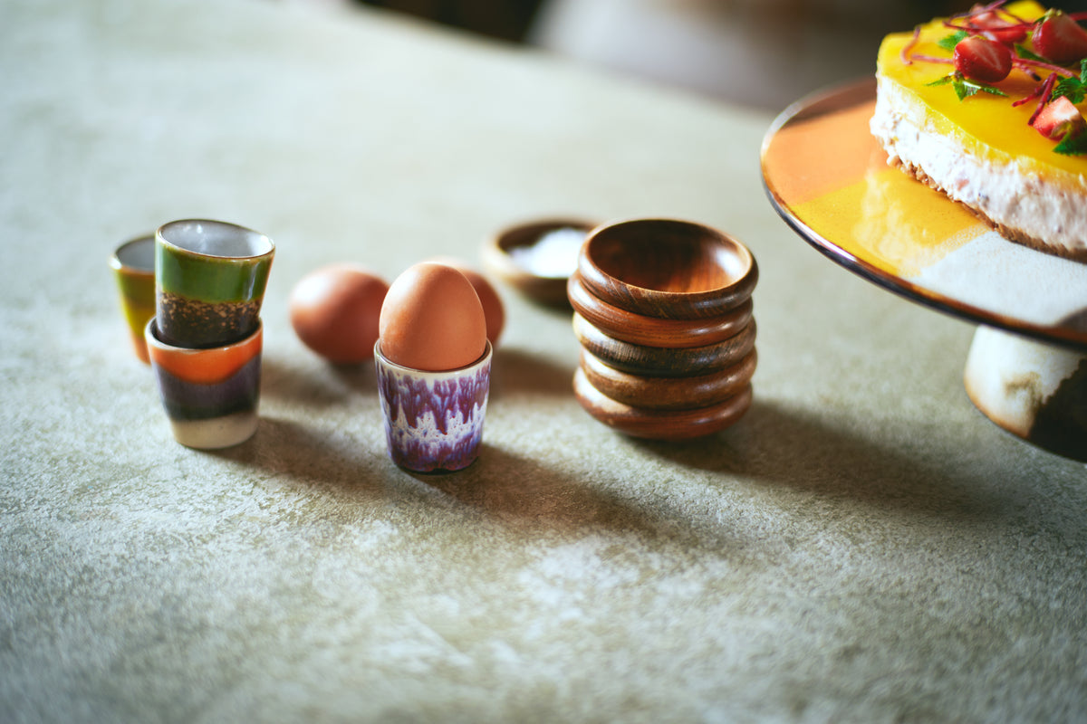 70s Ceramics – Egg Cups, Island (set of 4) – HKLIVING – view 4