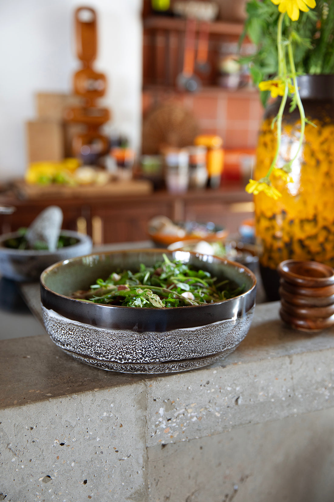 70s Ceramics – Salad Bowl, Rock on