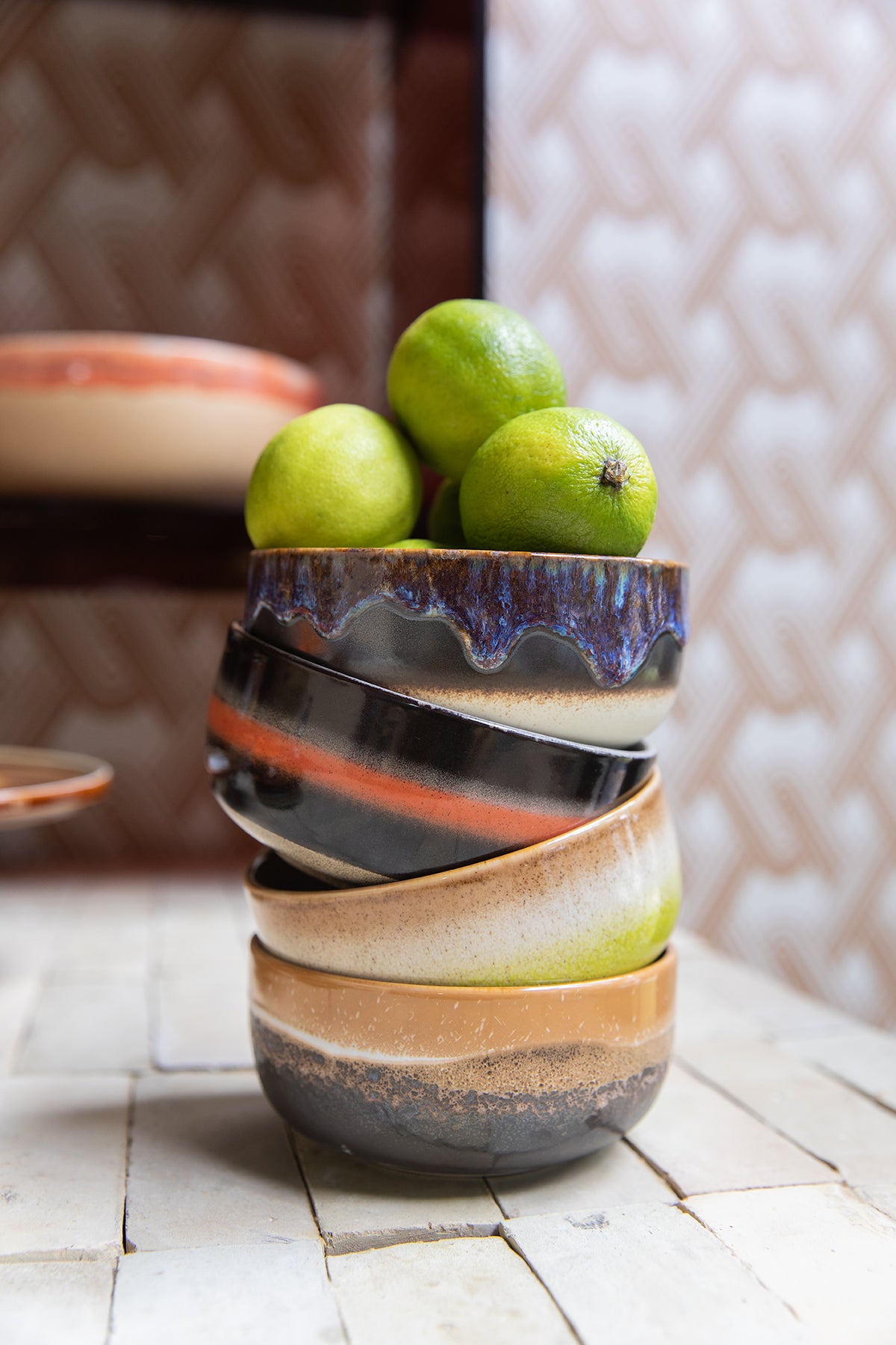 70s Ceramics – Dessert Bowls, Humus (set of 4) – HKLIVING – view 7
