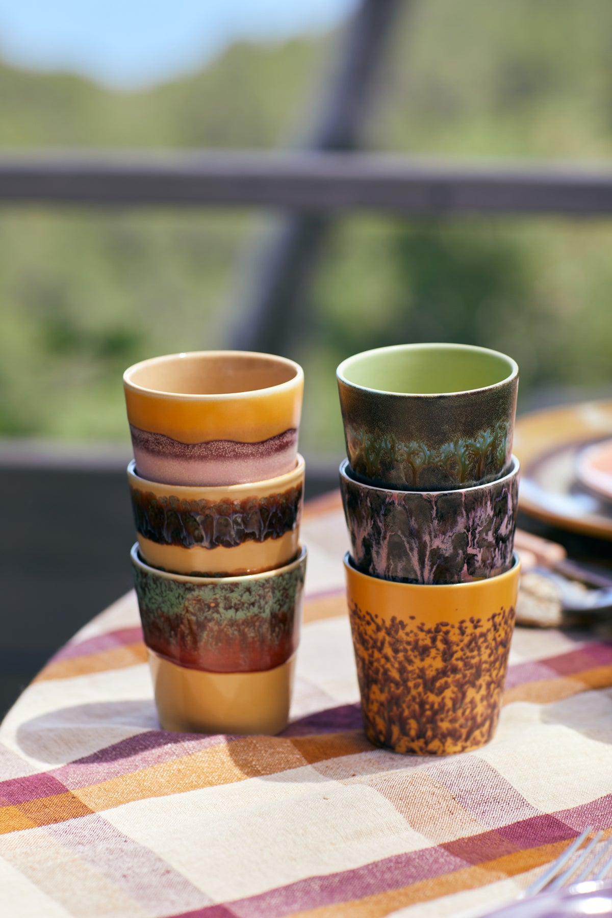 70s Ceramics – Coffee Mugs, Valley (set of 6) – HKLIVING – view 6