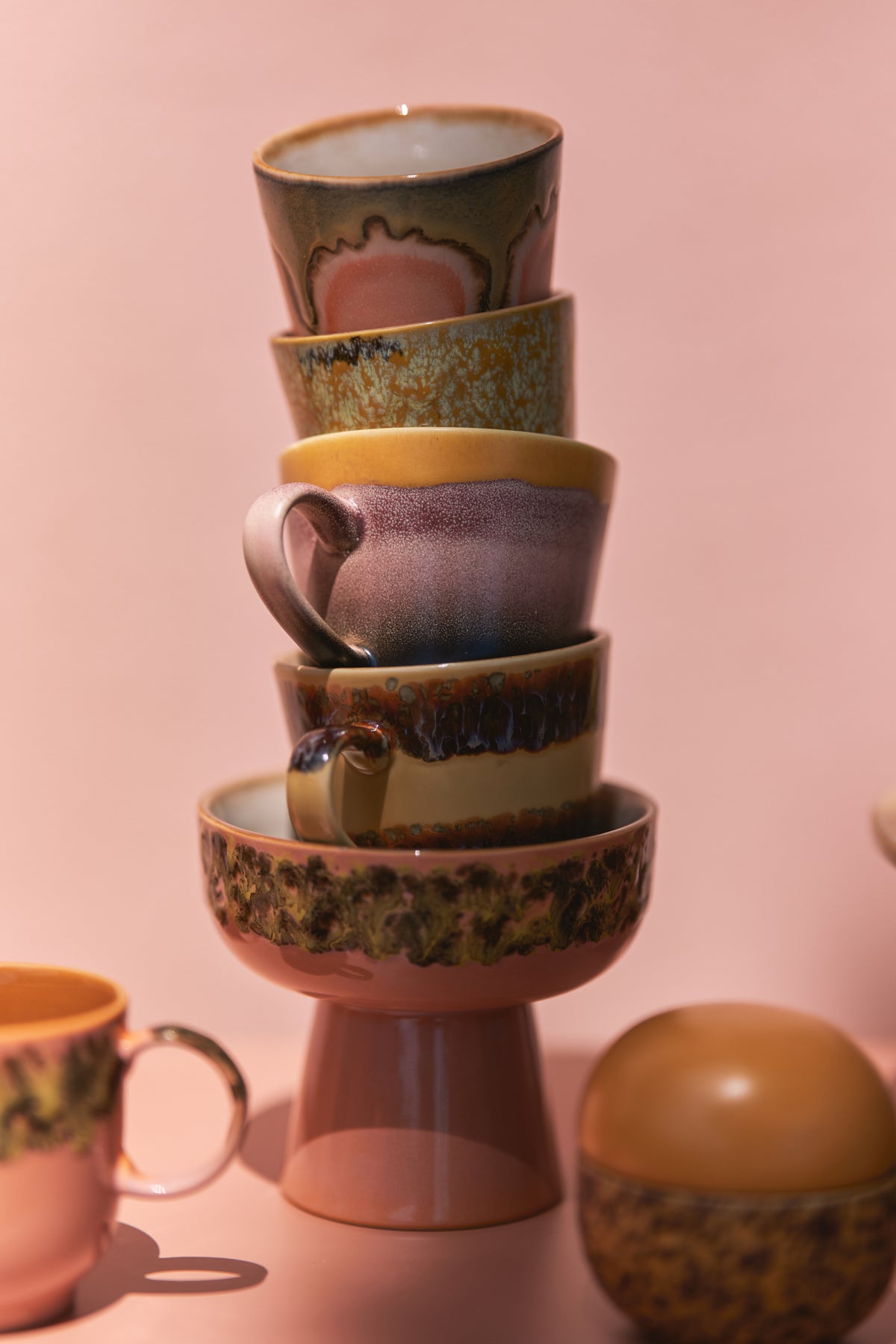 70s Ceramics – Cappuccino Mugs, Vista (set of 4) – HKLIVING – view 6