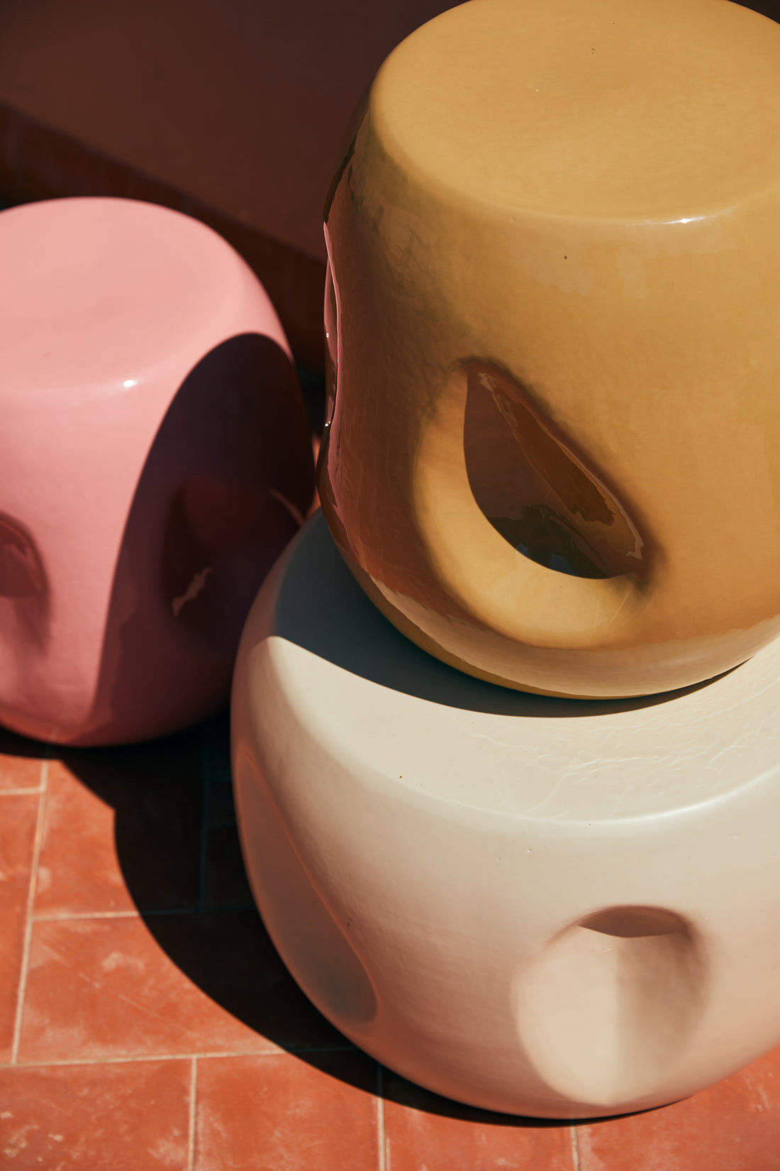 Currents Ceramic Side Table
