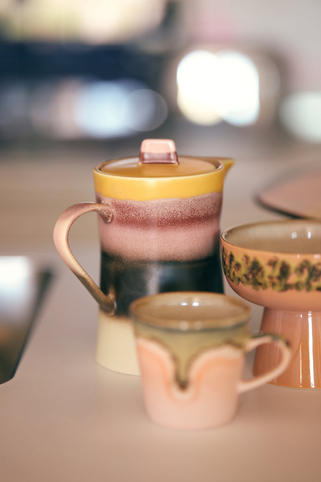 70s Ceramics – Tea Pot, Sunset