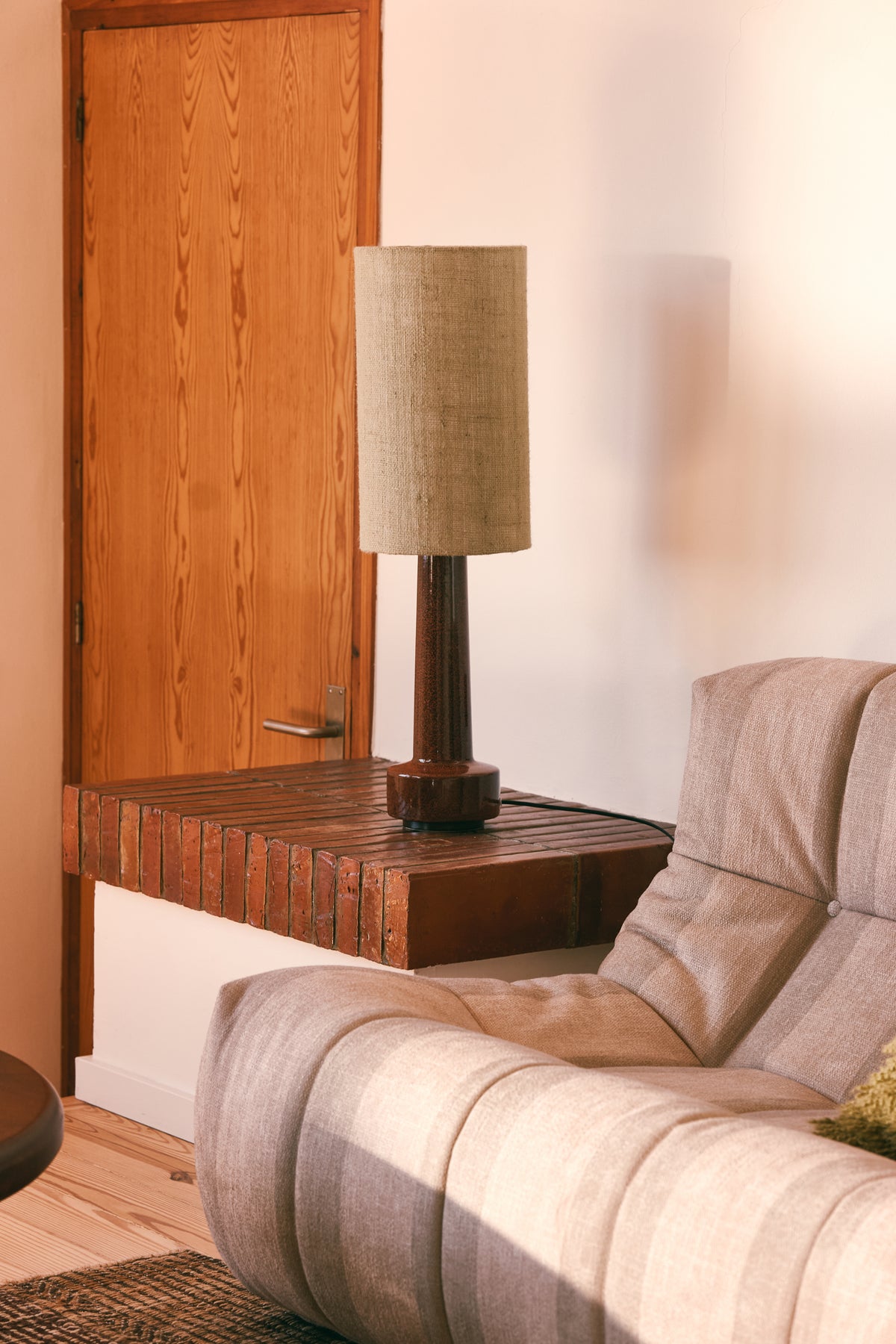 Jute Cylinder Lamp Shade – HKLIVING – view 7