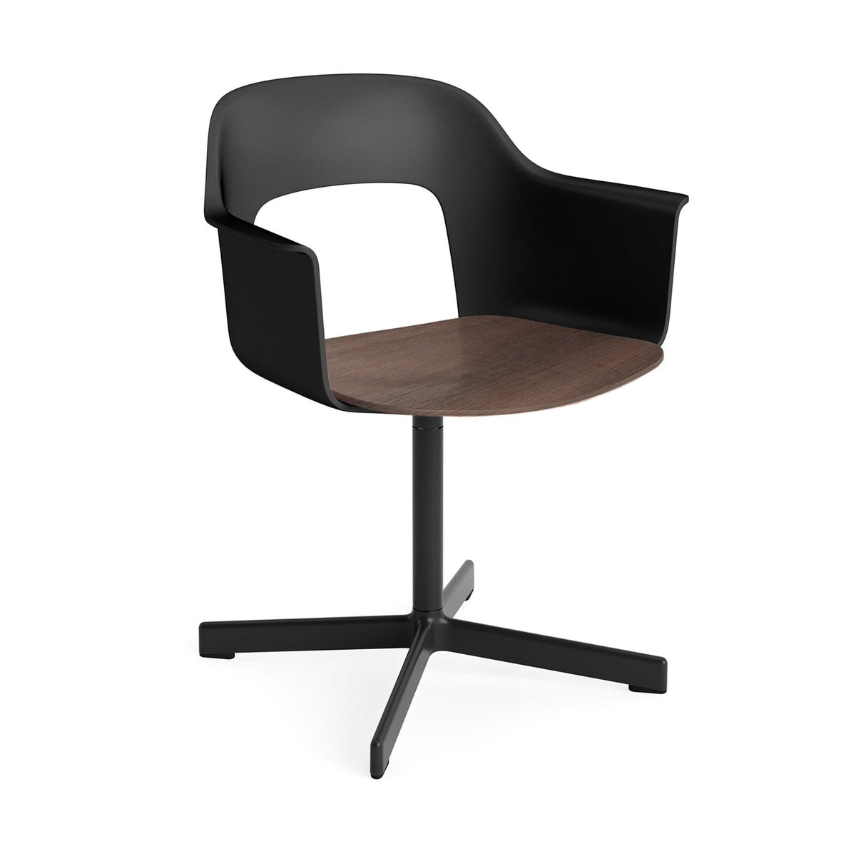 Layout Armchair 232 with 4 Star Swivel Base – HAY – view 17