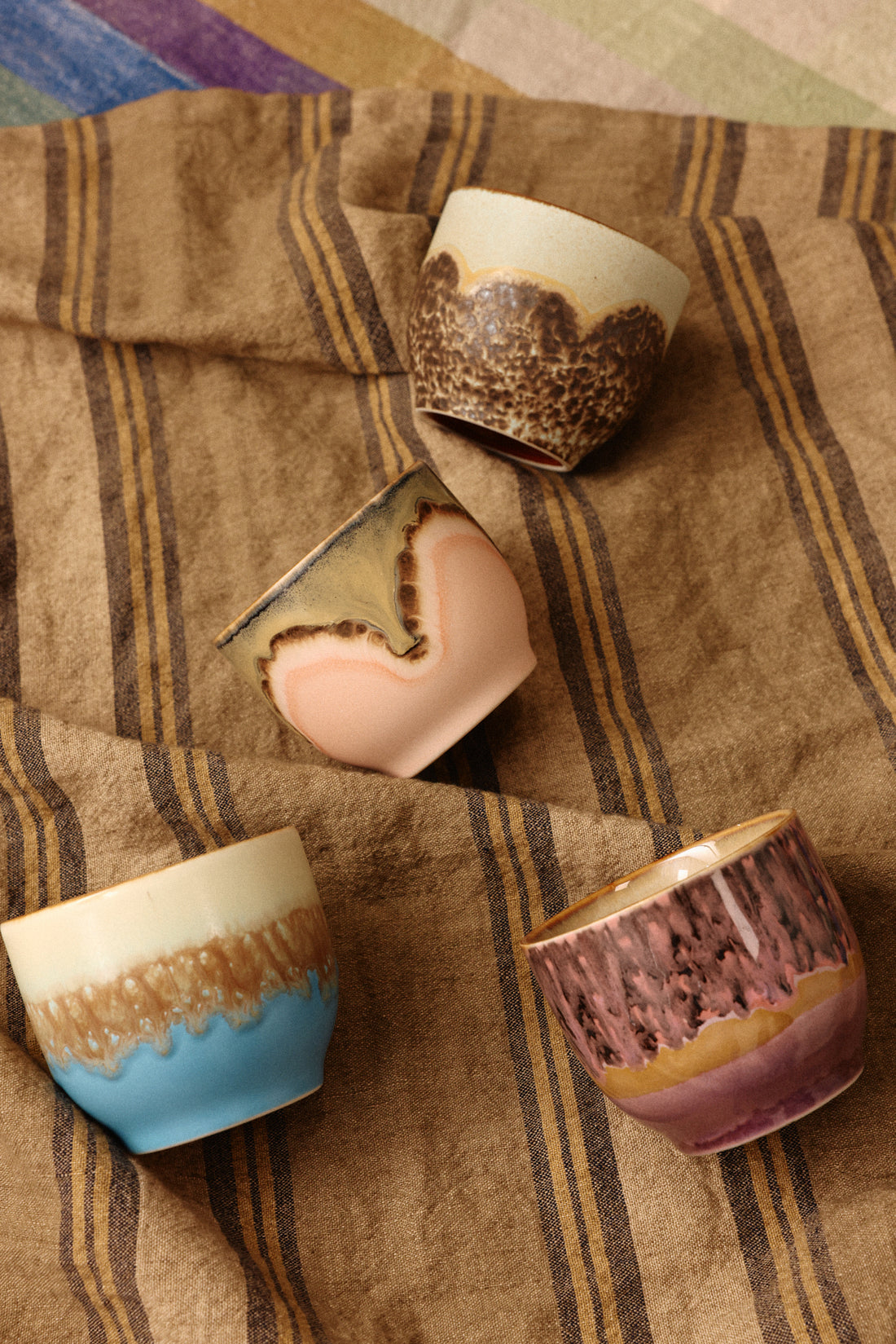 70s Ceramics – Café Cups, Lagoon (set of 4)