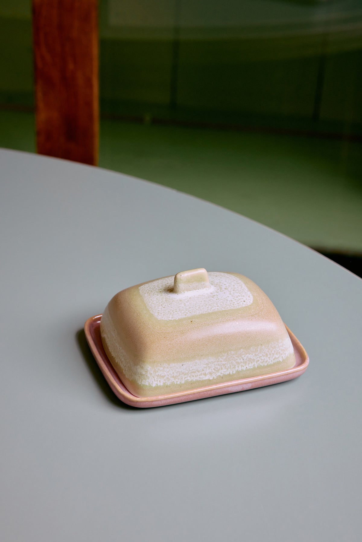 70s Ceramics – Butter Dish, Skyline – HKLIVING – view 3