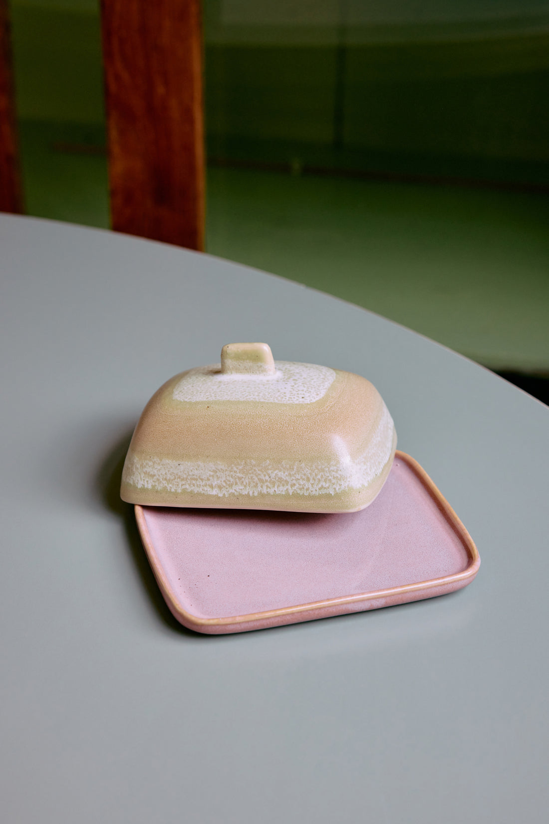70s Ceramics – Butter Dish, Skyline