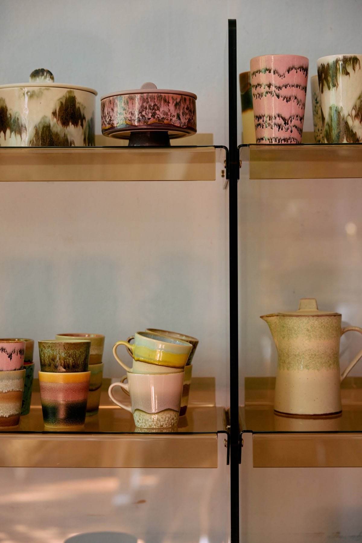 70s Ceramics – Americano Mugs, Rococo (set of 4) – HKLIVING – view 4