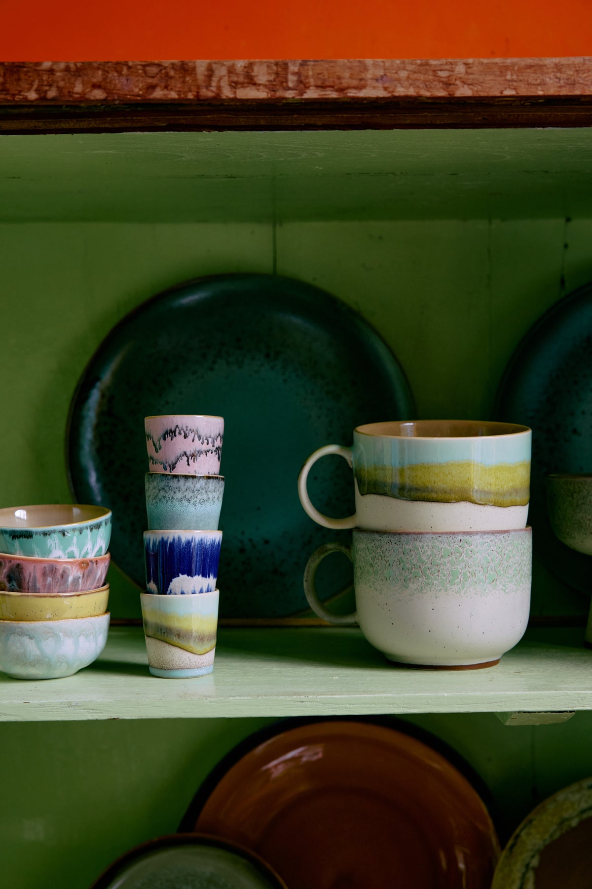 70s Ceramics – Egg Cups, Vibrance (set of 4) – HKLIVING – view 4