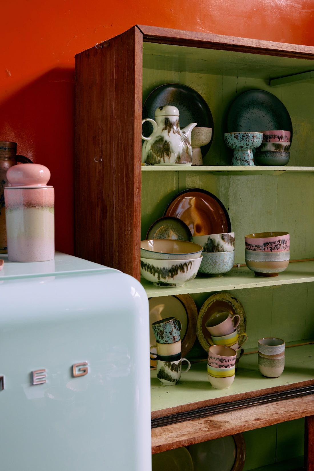 70s Ceramics – Cafétassen, Abstract (4er-Set)