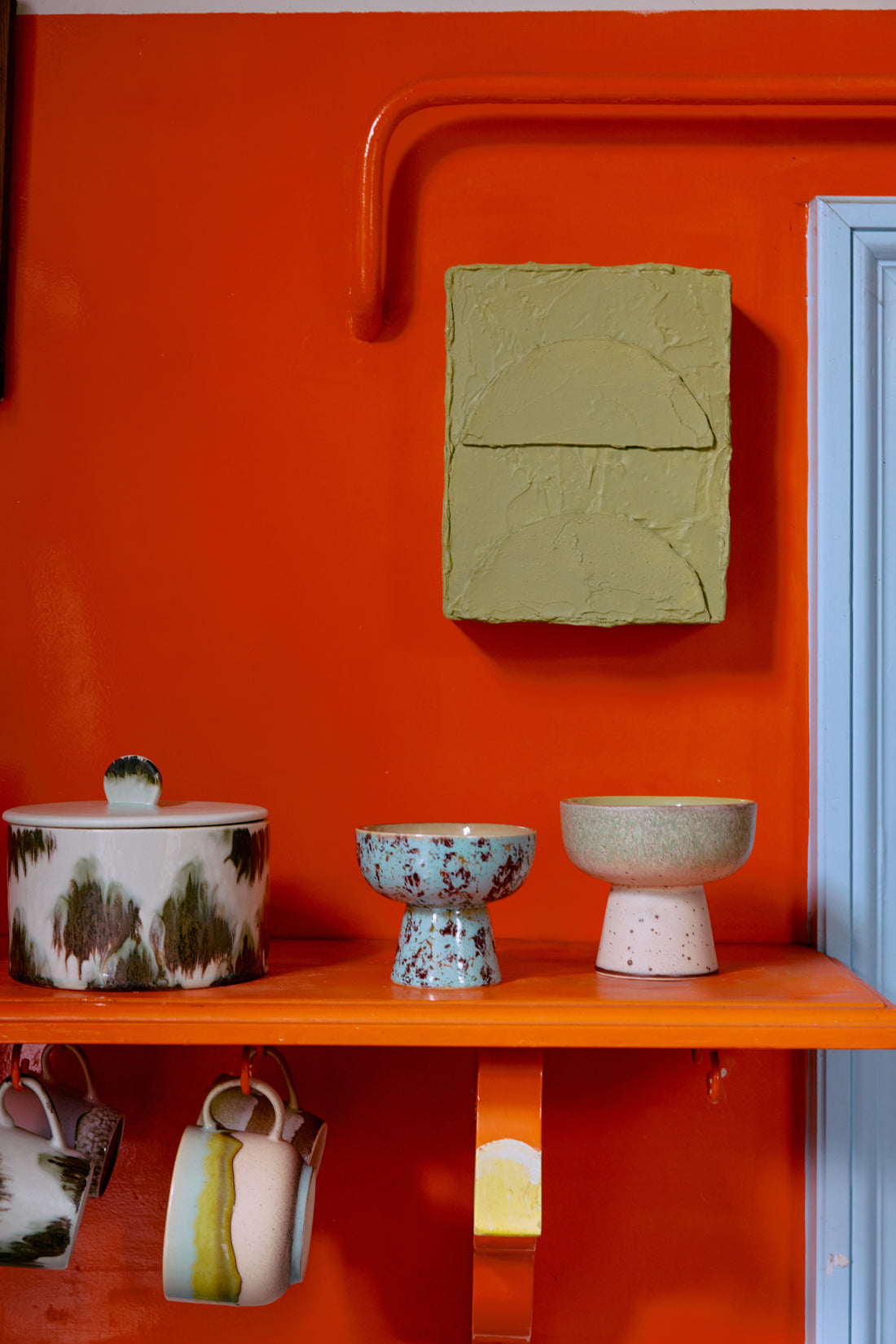 70s Ceramics – Tapas Bowl on Base L, Slush